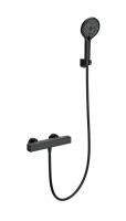 Смеситель для душа с термостатом WONZON & WOGHAND STAY 2, Черный матовый (WW-B2016-A-MB)