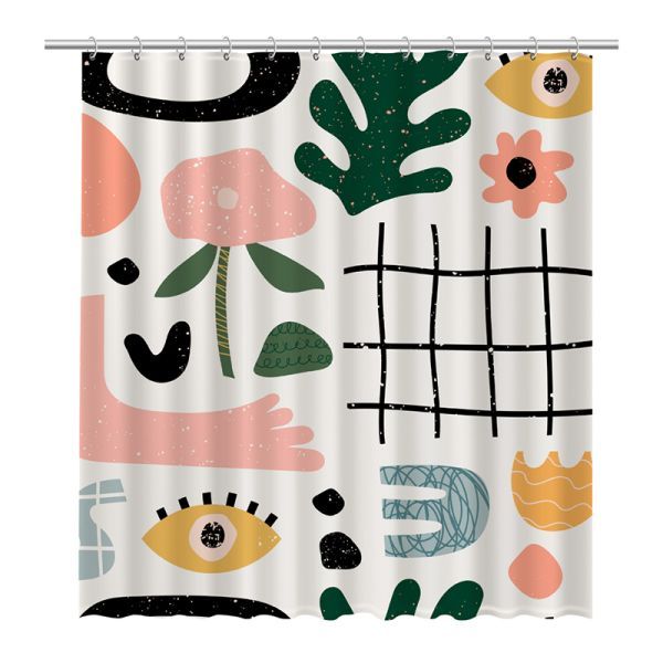 Штора для ванной комнаты FIXSEN DESIGN FX-2506, разноцветный