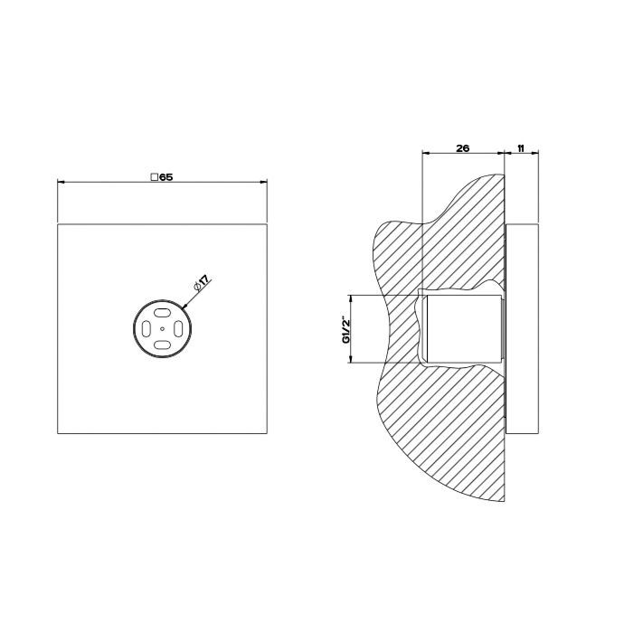 Gessi Body Jets Боковая форсунка с распылителем, цвет: хром