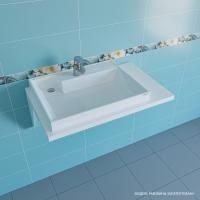 Раковина над стиральной машиной "Юпитер 900*500"  левый, ш/гл без кронштейнов