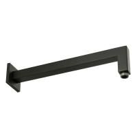 KVANT Кронштейн для верхнего душа, L-338 mm., 25x25 mm., 1/2"x1/2", черный матовый