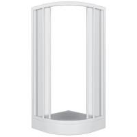 Душевой уголок Bas Плуто 80x80 профиль Белый стекло Грейп