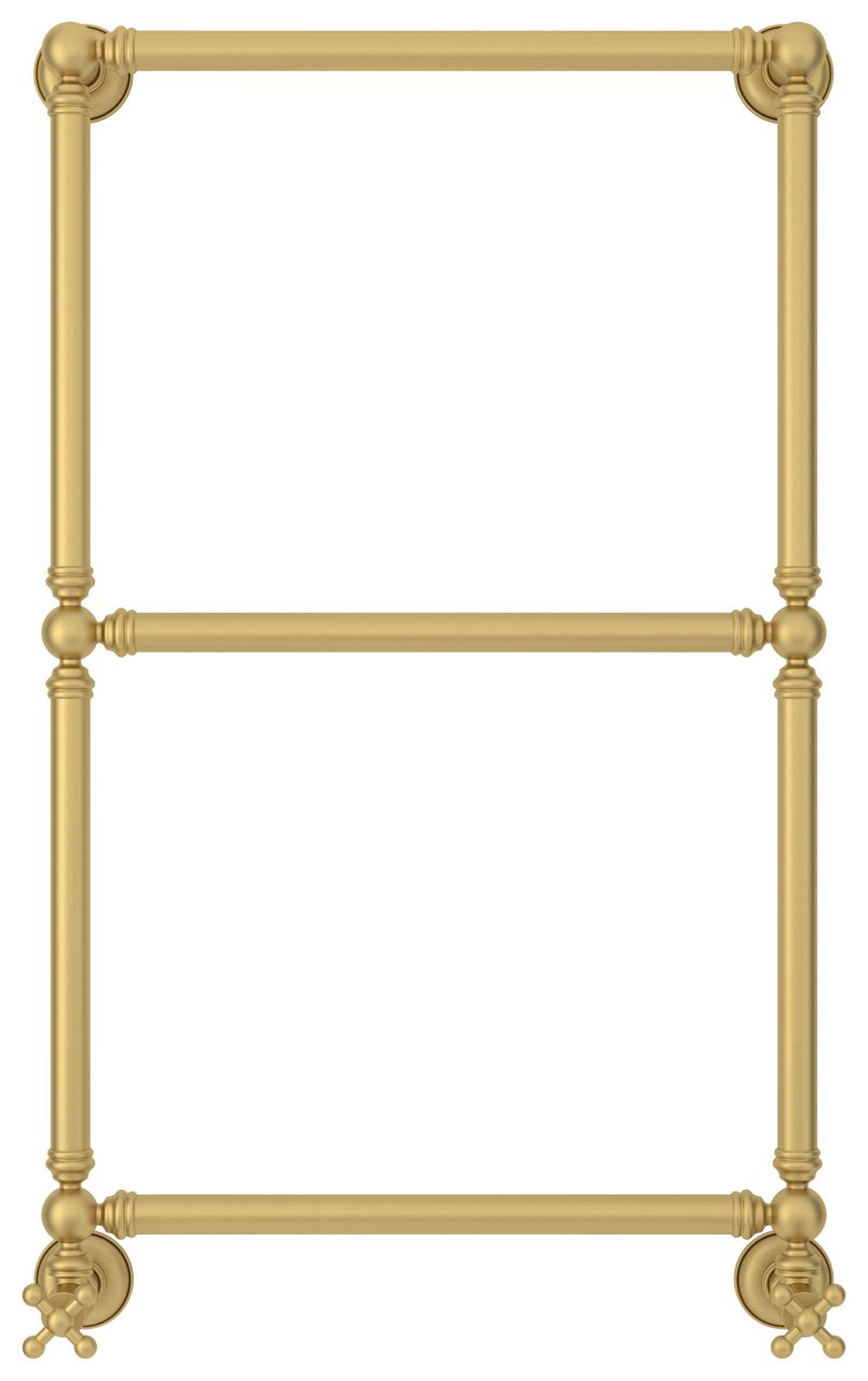 Полотенцесушитель водяной "Ренессанс 1304" 860х500 (Матовое ЗОЛОТО)