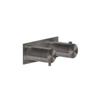 GESSI 316 Термостатический смеситель, с подключением на 3/4”, фильтр, на 2 источника (внешняя часть), цвет: brushed black metal pvd