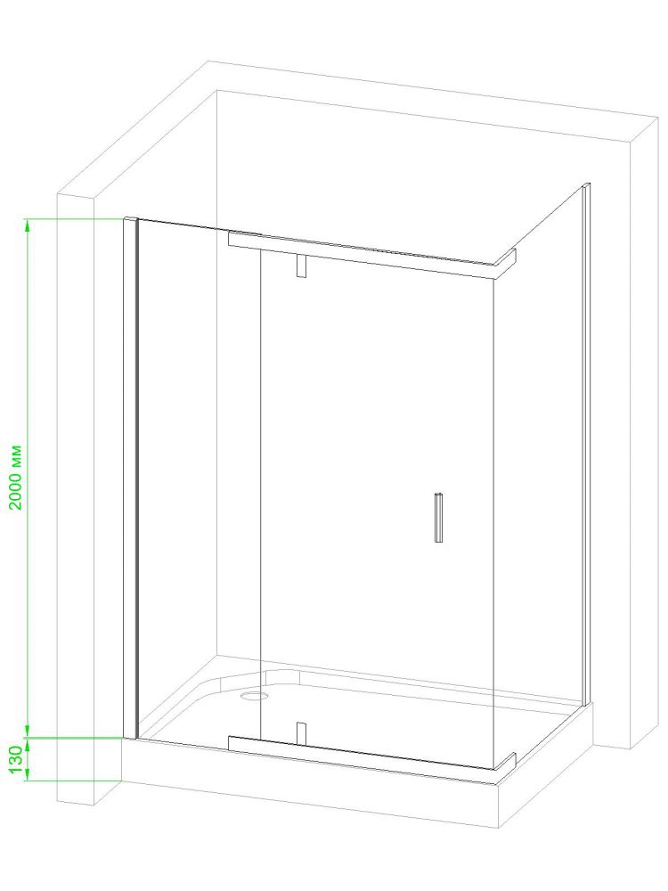 Душевой угол Royal Bath  RB  HPV-C 90х90х213 (матовое), артикул RB90HPV-C