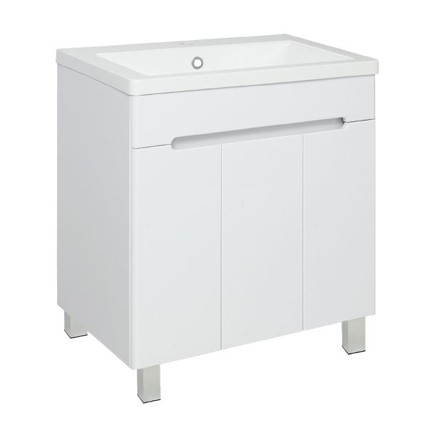 Тумба Runo Парма 75 напольная 3 двери под умывальник УТ000001838 (Omega 75) (00-00001040)