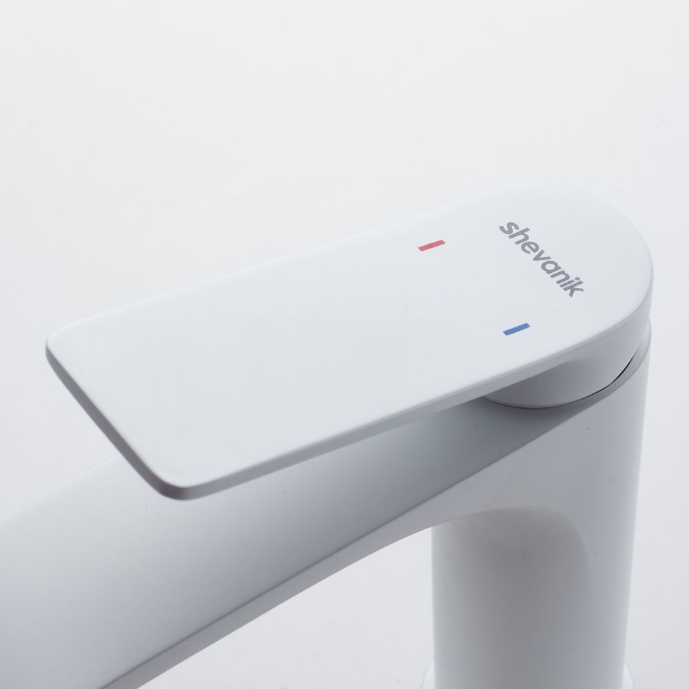 Смеситель для раковины Shevanik S4101C, белый, артикул S4101C