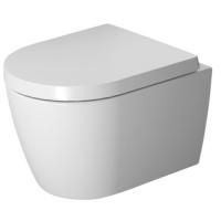 Duravit ME by Starck Унитаз подвесной Compact Rimless без смывного края, с вертикальным смывом, вкл. крепление Durafix,  4,5л. с HygieneGlaze, 370x480