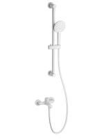 Смеситель для ванны с душевым гарнитуром WONZON & WOGHAND, Белый матовый (WW-4560-MW)