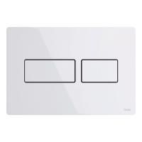 TECEsolid. Панель смыва, металл, белая глянцевая