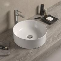 Раковина керамическая накладная AM-78170, цвет белый, 410х410х150