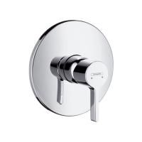 Смеситель для душа, Hansgrohe, Metris S, тип открывания воды-рычажный, тип регулирования воды-керамический картридж, монтаж-вертикальный встраиваемый (настенный), отверстия для монтажа-1, внутренняя часть-необходимо заказать, цвет-хром Смеситель для душа, Hansgrohe, Metris S, тип открывания воды-рычажный, тип регулирования воды-керамический картридж, монтаж-вертикальный встраиваемый (настенный), отверстия для монтажа-1, внутренняя часть-необходимо заказать, цвет-хром