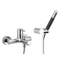 CISAL Slim Смеситель настенный  для ванны  с ручным душем, цвет хром