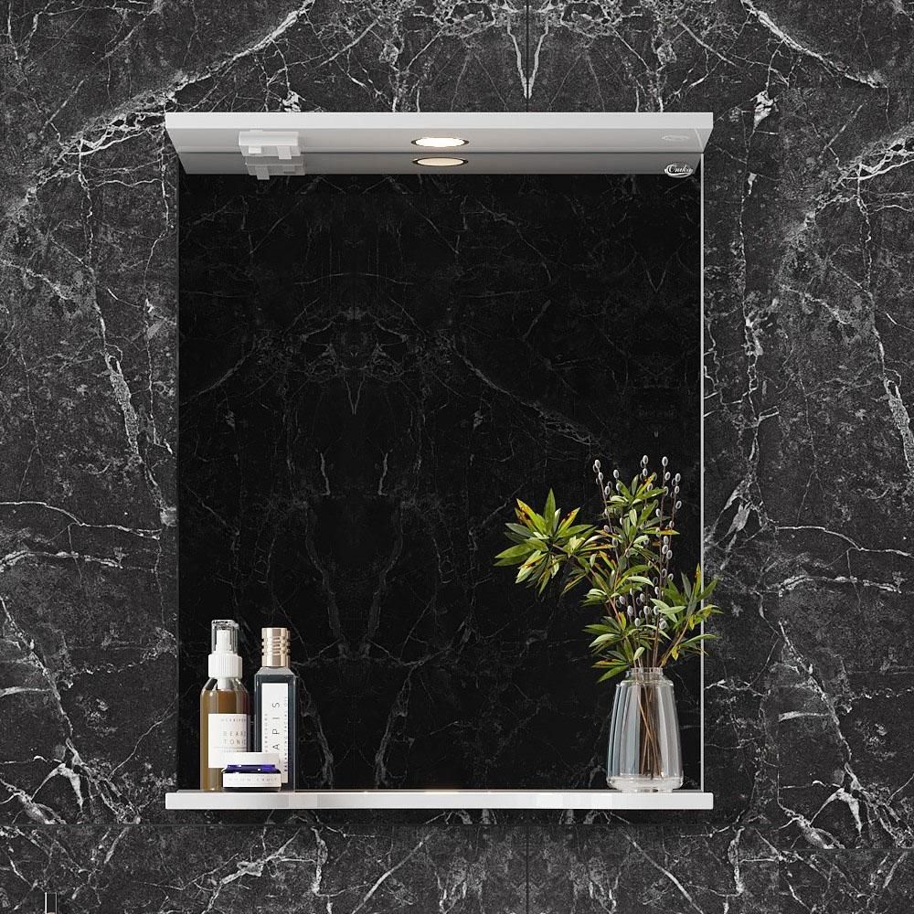 Зеркало Onika Коралл 50 белое, с подсветкой