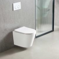 подвесные унитазы Vincea Унитаз подвесной Piatti VT1-11T Tornado, цвет белый, ультратонкое soft-close сиденье,