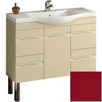 Тумба с раковиной SanVit Прима 90 kprim090 в цвете Ral витые ручки Красный глянец Тумба с раковиной SanVit Прима 90 kprim090 в цвете Ral витые ручки Красный глянец