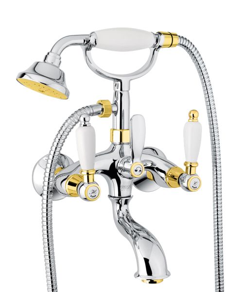 Смеситель для ванны Fiore COLONIALE 02CO0600, хром/золото