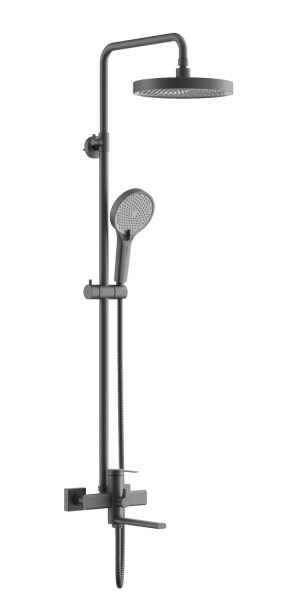 Душевая система BELZ B24813-3, оружейная сталь