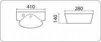 Умывальник CeramaLux TR4414 Умывальник CeramaLux TR4414