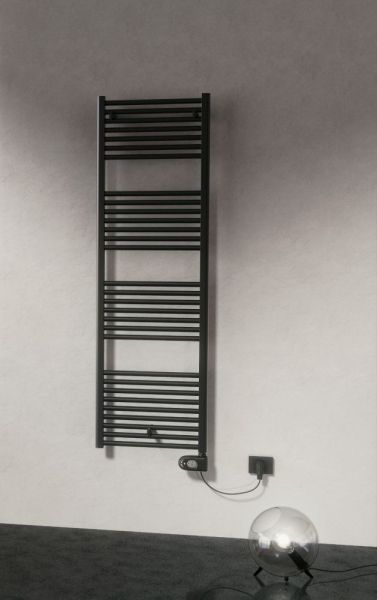 Cordivari Lisa22 Electric, п/c электрический 1160/500 мм (20 перекладин), термостат с проводом и штекером, цвет черный матовый