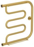 Полотенцесушитель водяной "Лира+" 2П 500х500 Н. Г. 1" (Матовое ЗОЛОТО)