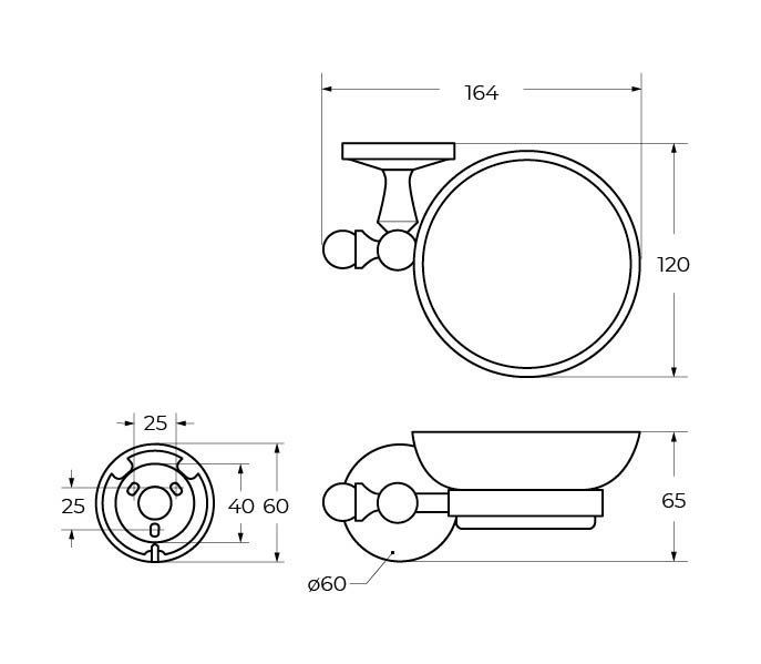 Мыльница подвесная ART&MAX ANTIC CRYSTAL AM-E-2699ASJ Мыльница подвесная ART&MAX ANTIC CRYSTAL AM-E-2699ASJ