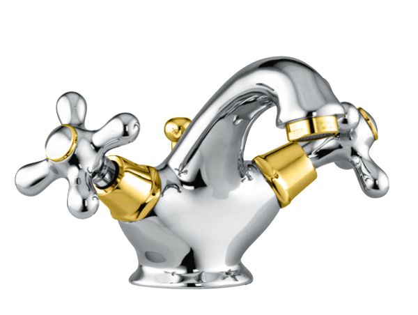 Смеситель для раковины Fiore MARGOT 26CO0622, хром/золото