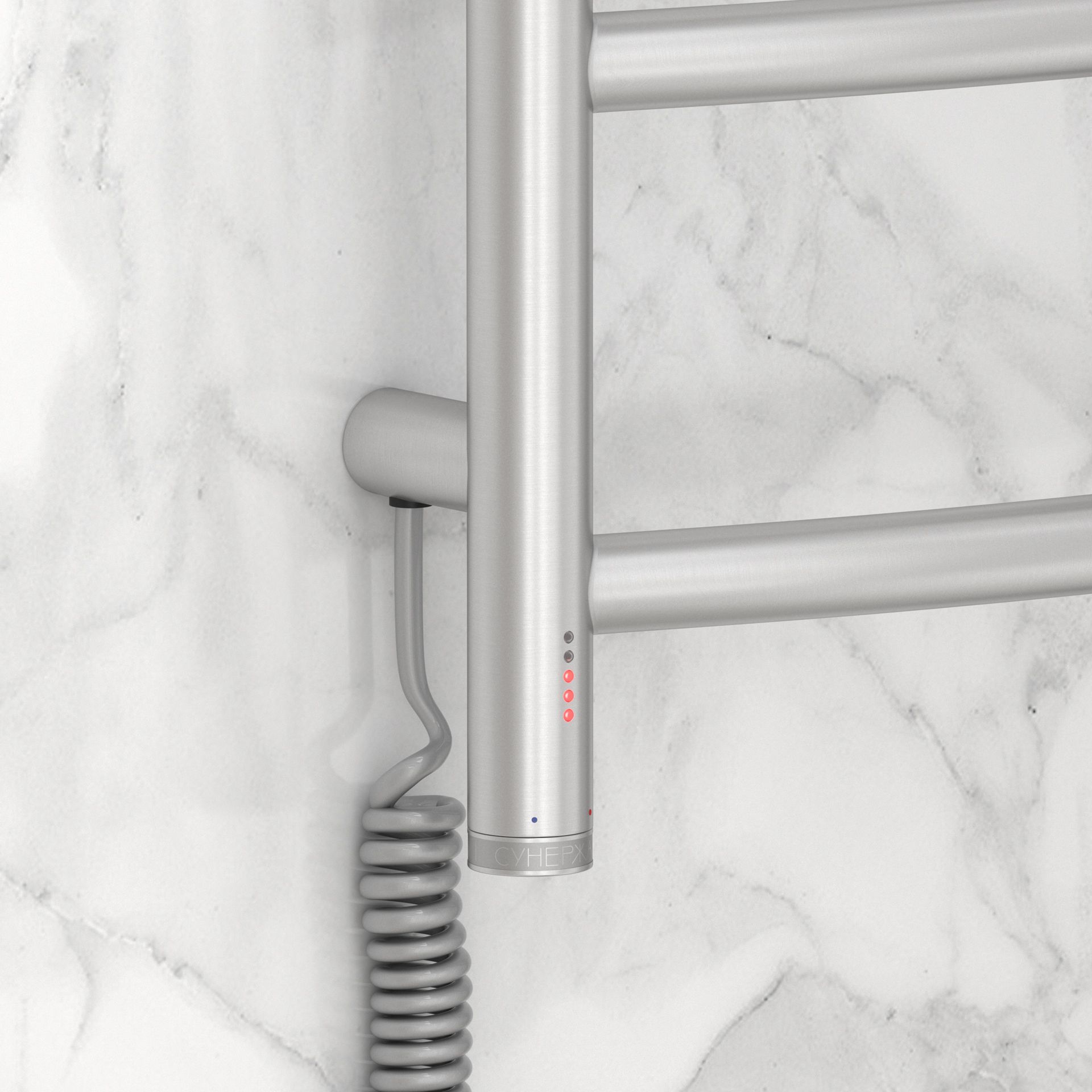 Полотенцесушитель электрический "ГАЛАНТ 4.0" 500х500 левый (Сатин)