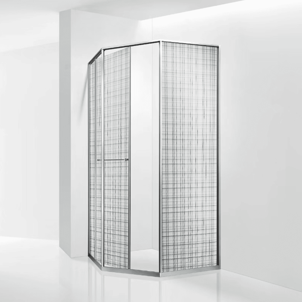 Душевой уголок RGW SV-82 "L" (Черная вуаль, 900x900)
