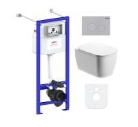 Комплект 6 в 1 Lavinia Boho Bell Pro Rimless 77050127, премиум с пластиковой клавишей