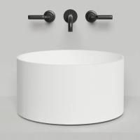 Salini ARMONIA ROUND  02  Раковина накладная  450х450х250мм, без отв. под смес, без донного клапана, мат-л: S-Stone, матовый, белый. Salini ARMONIA ROUND  02  Раковина накладная  450х450х250мм, без отв. под смес, без донного клапана, мат-л: S-Stone, матовый, белый.