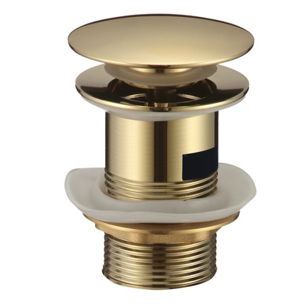 Донный клапан с переливом Savol S-XS001B, золото