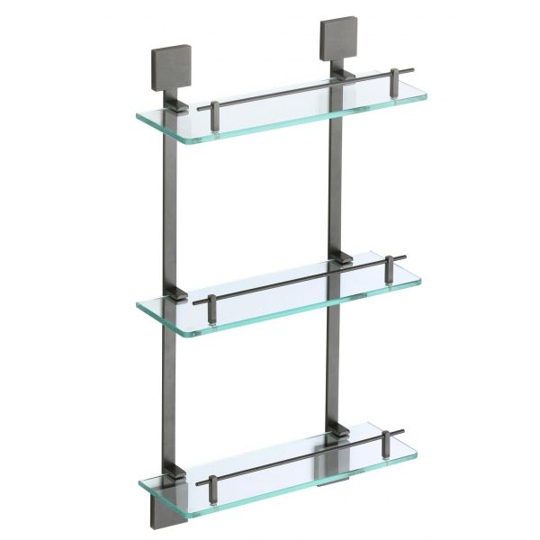 Полка стеклянная Savol S-06522Q-3, графит