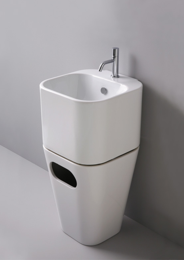 AZZURRA TANDEM Раковина подвесная 44х43см с 1 отв. под смеситель, белая