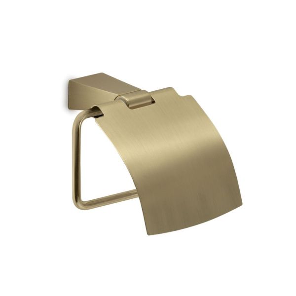 Gedy Tonale, бумагодержатель с крышкой, цвет матовое золото