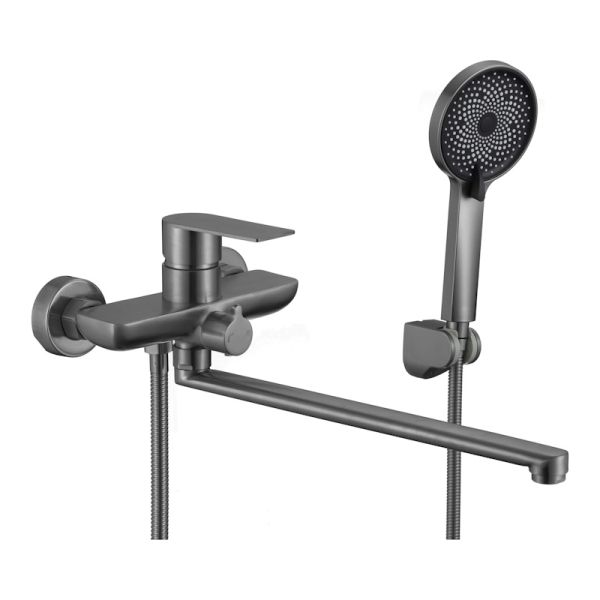 Смеситель для ванны Fmark FS8824Q, графит