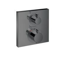 Смеситель для душа, Hansgrohe, Ecostat, тип открывания воды-двухвентильный, тип регулирования воды-термостатический картридж, тип установки-встраиваемый, внутренняя часть-необходимо заказать, цвет-шлифованный черный хром, 2 потребителя, запорный и переклю Смеситель для душа, Hansgrohe, Ecostat, тип открывания воды-двухвентильный, тип регулирования воды-термостатический картридж, тип установки-встраиваемый, внутренняя часть-необходимо заказать, цвет-шлифованный черный хром, 2 потребителя, запорный и переклю