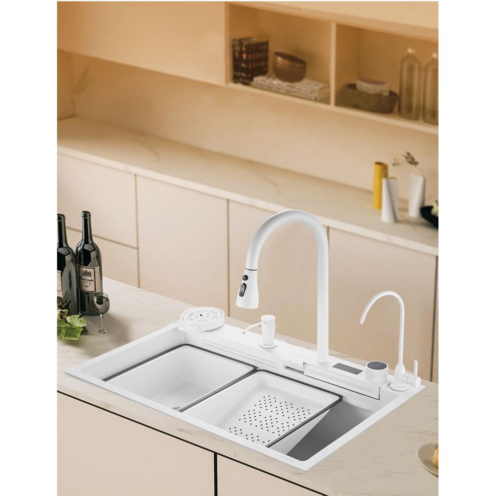 Многофункциональная кухонная мойка Savol S-SC002W, белый, артикул S-SC002W