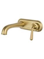 Смеситель для раковины встраиваемый WONZON & WOGHAND, Брашированное золото (WW-88869008-BG)