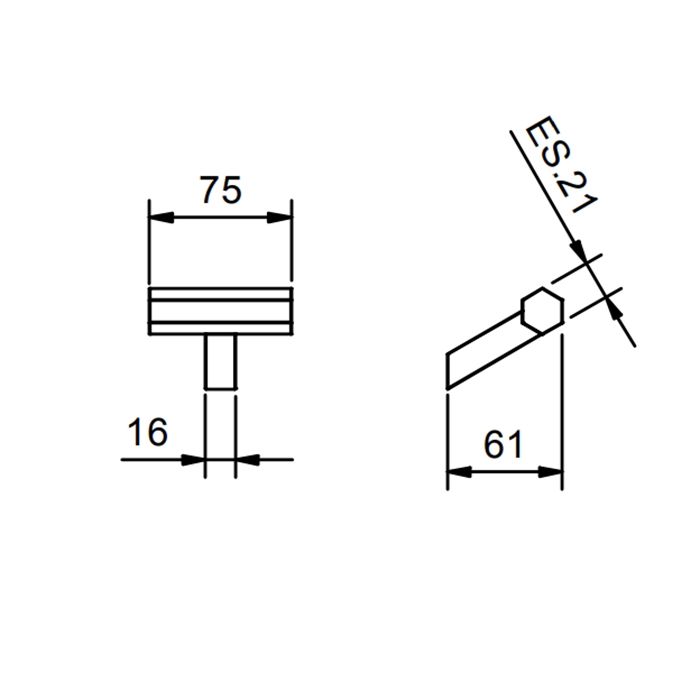 Fantini Venezia Крючок , цвет: Matt Gun Metal PVD