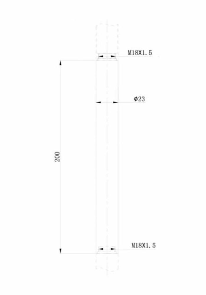 Удлинитель душевой стойки Bravat P75117CP-RUS, хром
