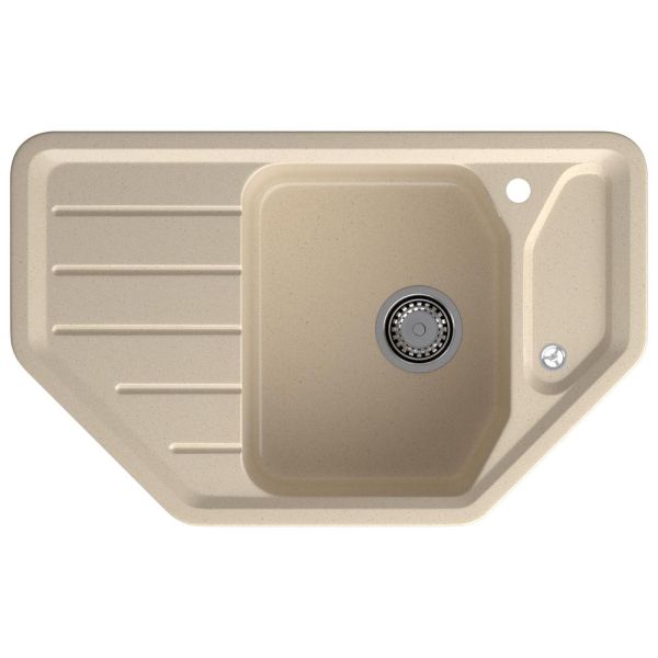 Кухонная мойка GranFest CORNER 800E, кашемир