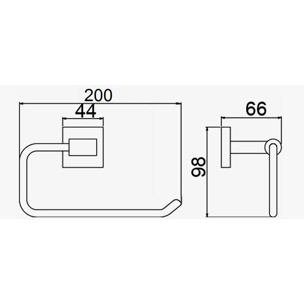 Держатель для бумажных полотенец D-Lin D241222-1, черный