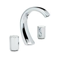 THG NIHAL METAL LISSE Смеситель для раковины на 3 отверстия, с донным клапаном, цвет хром