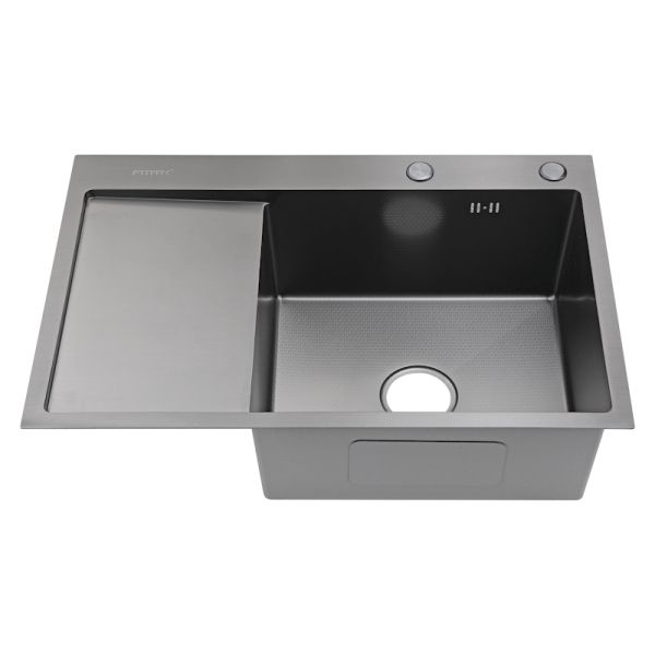 Мойка для кухни Fmark FSC6550Q-R, графит