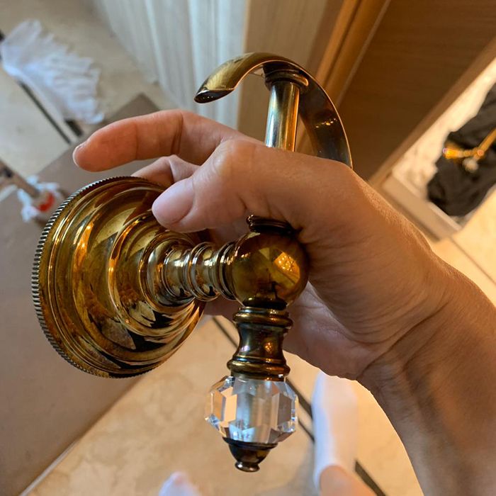 Devon Gemstone Крючок, цвет  античная латунь