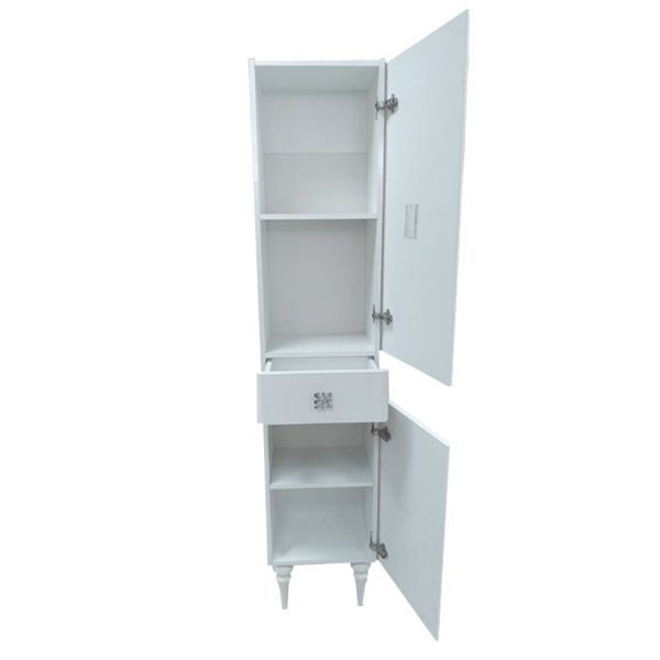 Шкаф пенал Comforty Монако 40 R 3129168 Белый глянец, артикул 3129168