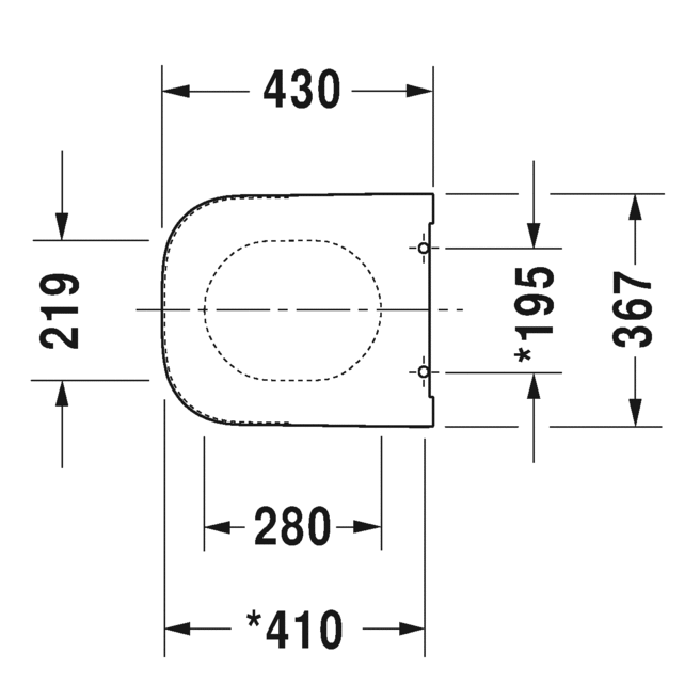 Duravit Happy D.2 Сиденье для унитаза без микролифта, петли: нерж. сталь, цвет: антрацит матовый