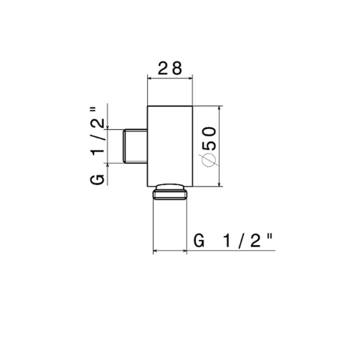 Монтажная часть OLE для душевого гарнитура, матовый черный