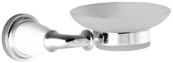 Sanibano Zafiro, настенная стеклянная мыльница, цвет хром